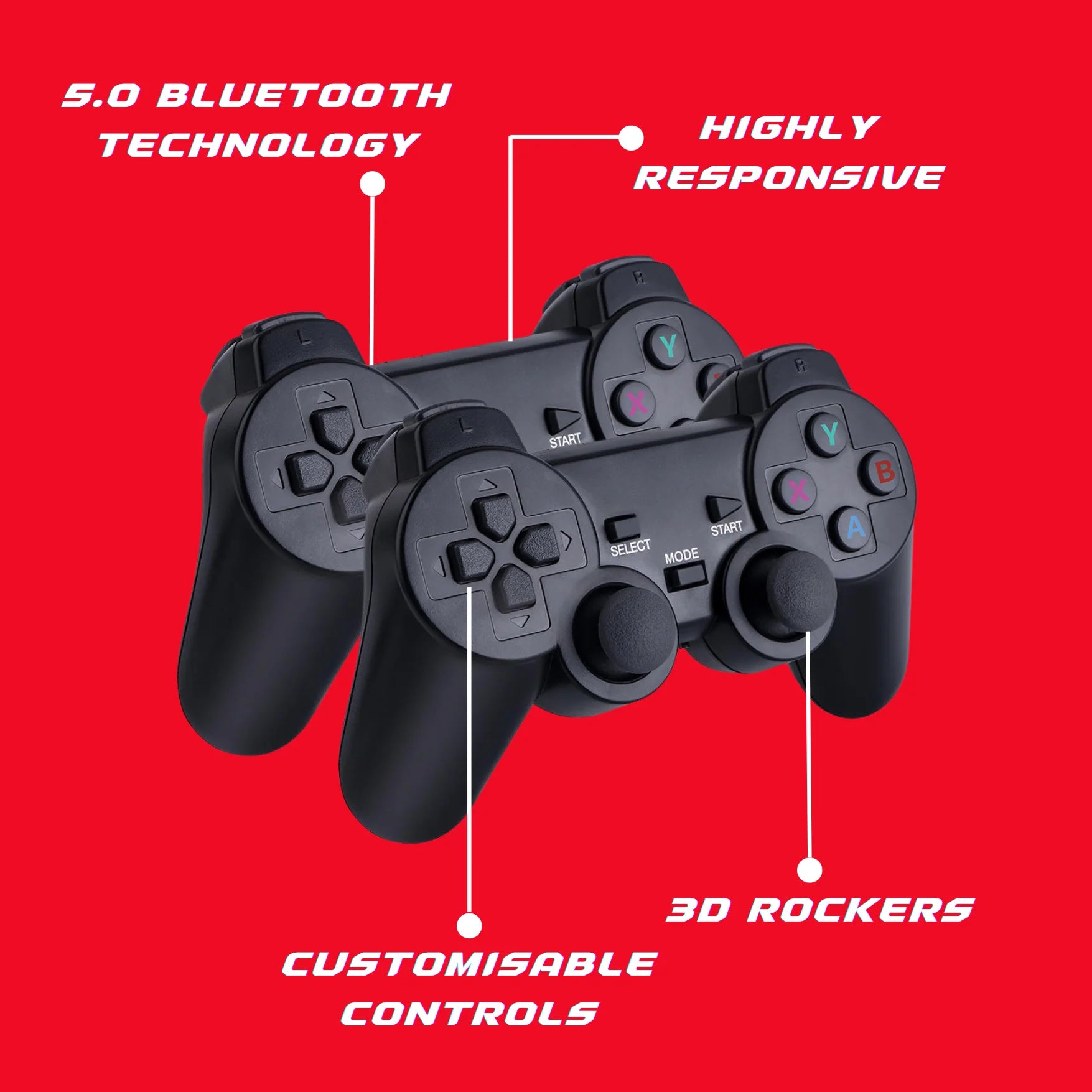4 Player Pack ( 2 Additional Controllers )